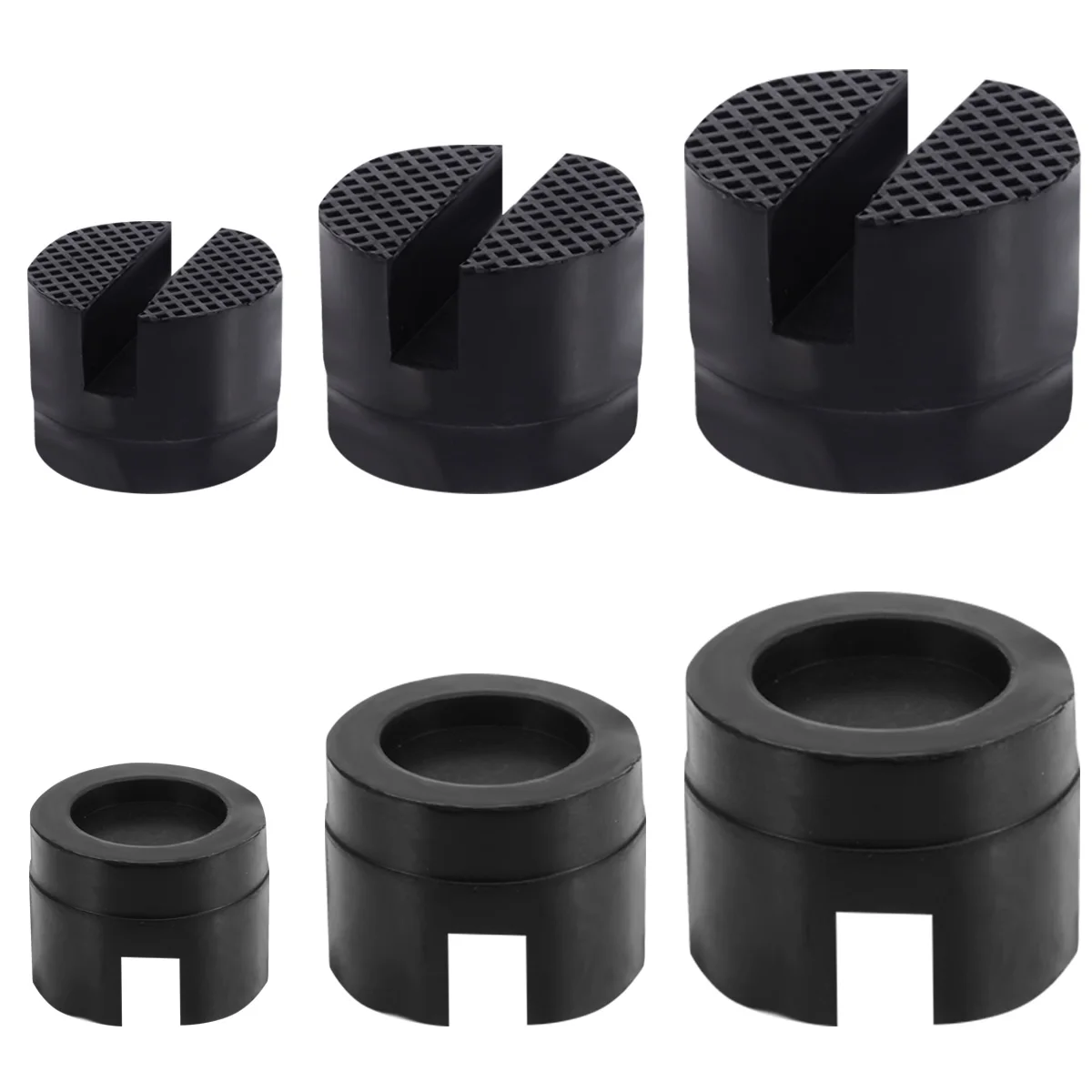 Car Lift Round Tray Rubber Pads – Raised Peg Pads, 235mm Diameter | Protects Vehicle Undercarriage 8 thumbnail image