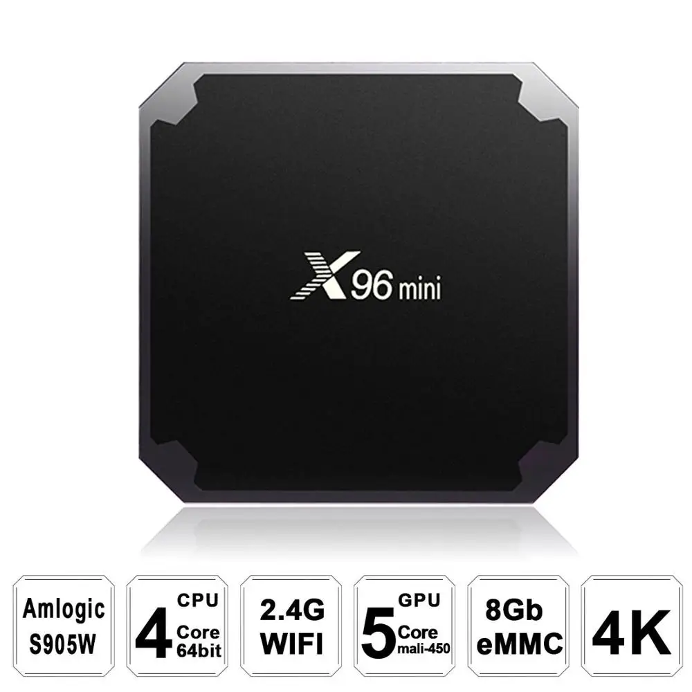 ТВ-приставка X96 mini на Android 7 1 2 + 16 ГБ H.265 4K 4 ГГц | Электроника