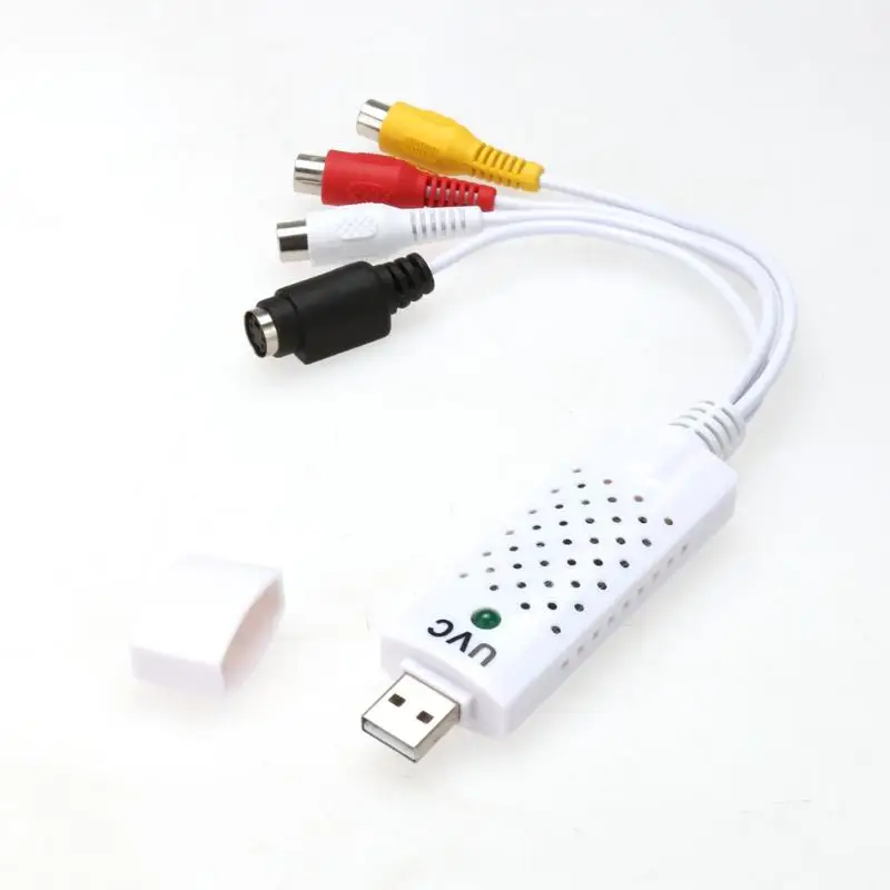 USB 2 0 Захват видеозахвата адаптер Чипсет ТВ DVD VHS аудио S видео конвертер для WinXP 7 8