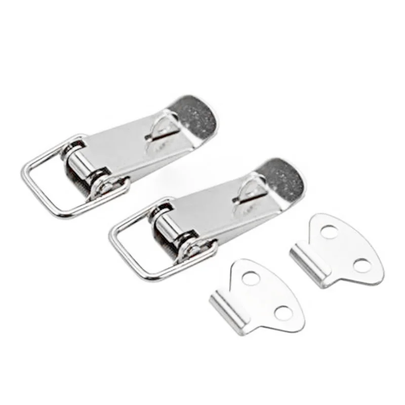

20Pcs/Set Case Box Stainless Steel Spring Loaded Draw Toggle Latch Clamp Clip LV