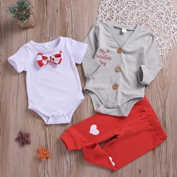 

3Pcs Baby Rompers Spring Summer Baby Boy Clothing Sets Long Sleeve Baby Girl Clothes Cotton Newborn Baby Clothes Infant Jumpsuit