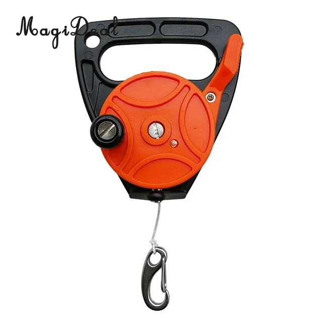 Durable Heavy Duty Plastic Dive Wreck Reel Kayak Anchor w/ Line, Handle,  Clip for Snorkeling Scuba