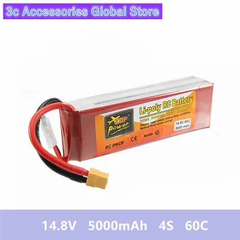 

14.8V 5000mAh 4S 60C Lipo Battery ZOP Power Rechargeable XT60 Plug Connector For RC Quadcopter Models Toys