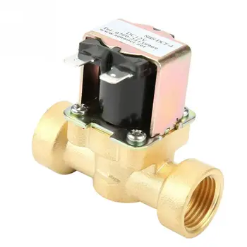 

DC 12V Brass DN15 G1/2 DN20 G3/4 Normal Closed Pilot-operated Water Inlet Copper Body Water Valve Electric Solenoid Valve Hot