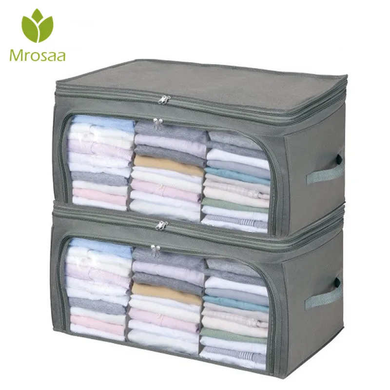 

Transparent Quilt Storage Bags Clothes Quilt Storage Folding Organizer Bag Bamboo Container Travel Luggage Bag Clothing Wardrobe