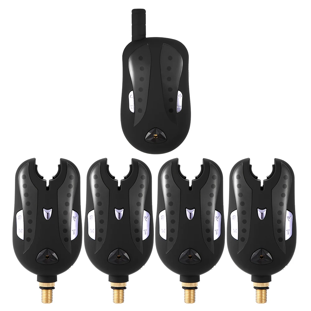 

Lixada Wireless Digital Alarm Fishing Bite Alarms Set Fishing Receiver Sound Alert Kit Led Alarm Indicator with Portable Case