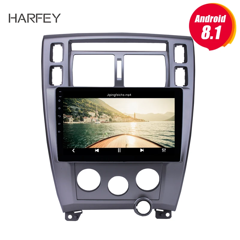 Harfey Android 8,1 радио 10,1 дюймов для 2006-2013 hyundai Tucson LHD gps навигация автомобильный мультимедийный плеер стерео Bluetooth 3g SWC