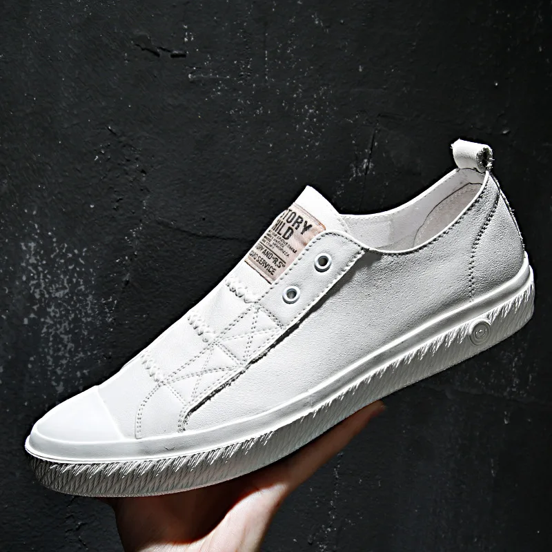 

Men's White Shoes Breathable Loafers Shoes Trend Wild Boy's Casual Sneakers Shoes