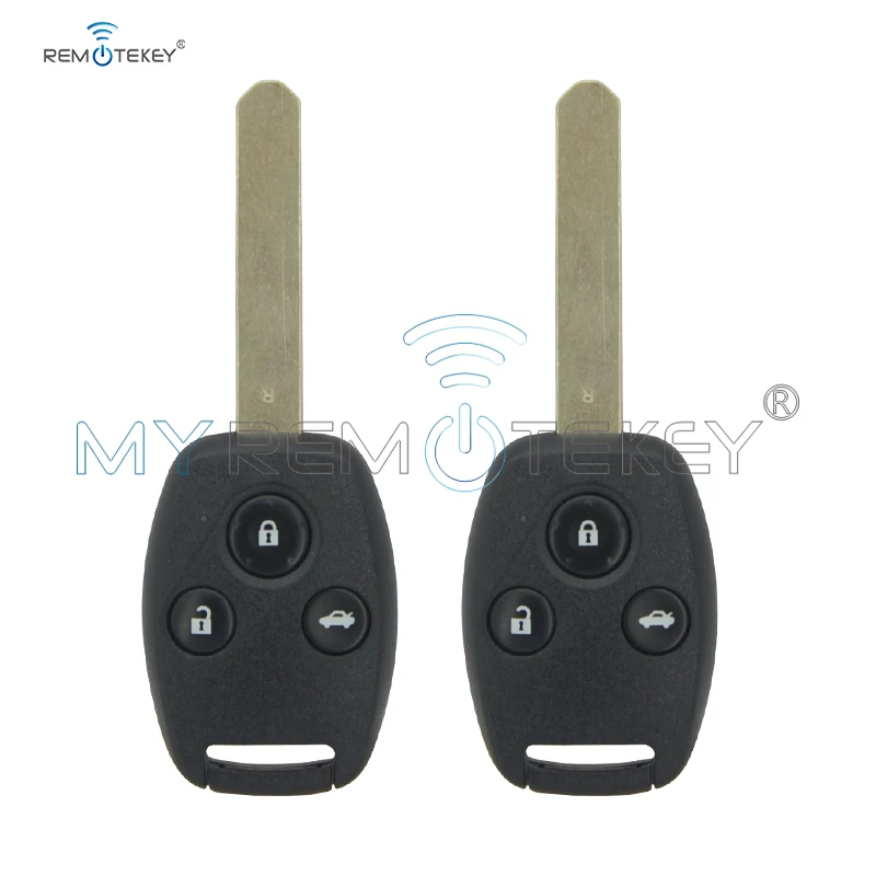 Remtekey 2pcs VDO 72147-TAO-W2 3 button 433Mhz HON66 for Honda Accord 2008 2009 2010 2011 Remote head key