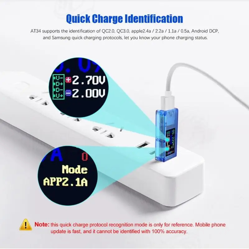 Тестер USB 3 0 IPS HD цветной экран вольтметр мощности напряжение тока