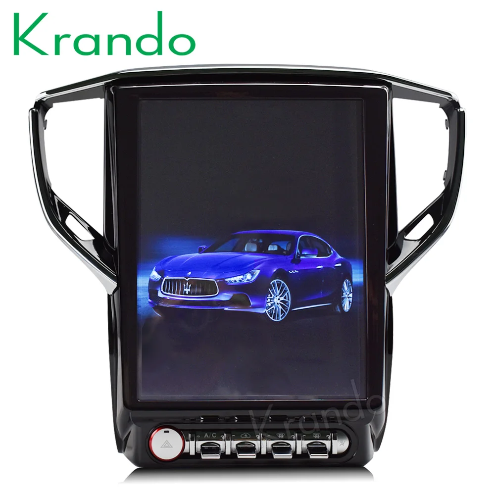 

Krando Android 6.0 12.1" Vertical screen car radio gps navigation player For Maserati Ghibli multimedia system