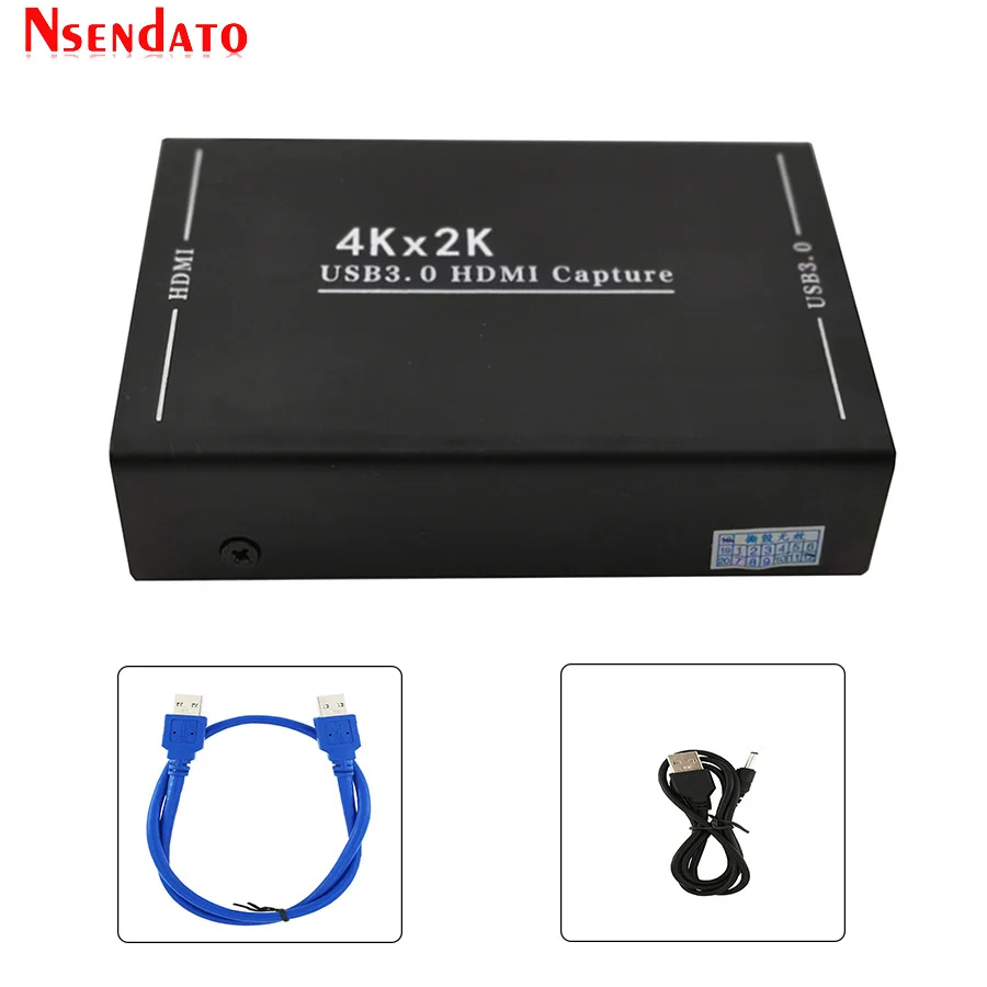 4K HDMI к USB3.0 игра Карта видеозахвата 1080P 60fps Запись видео захвата ключа Потоковое
