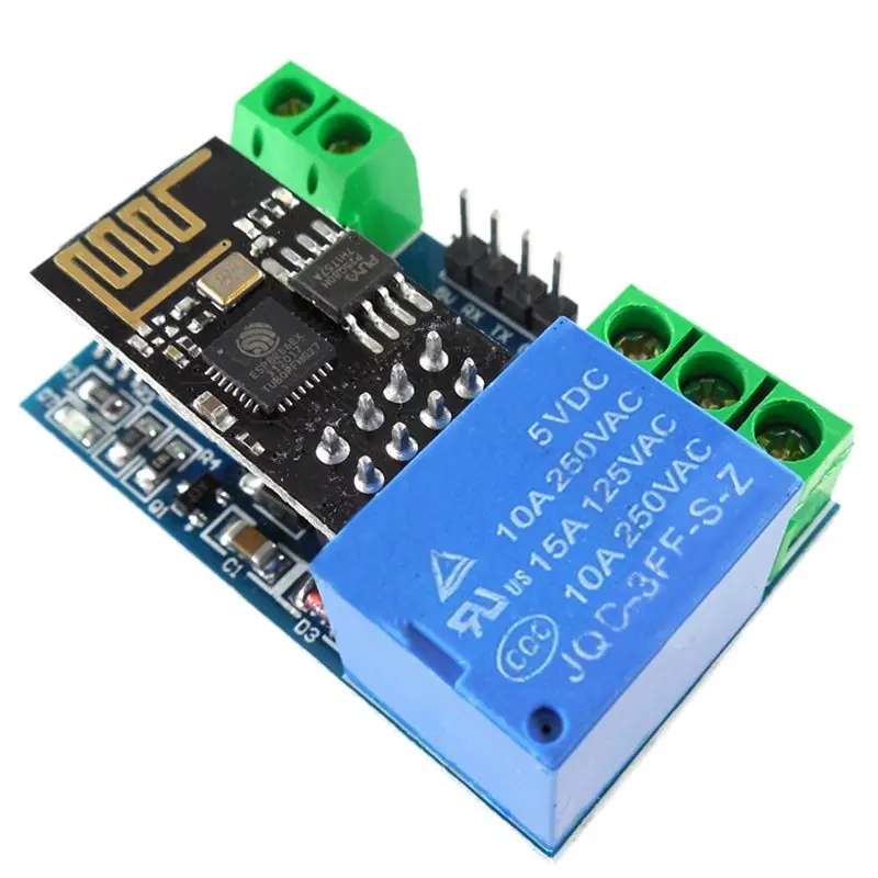 

JABS 1 pcs Blue Green Black Metal ESP8266 5V WiFi Relay Smart IoT Smart Home Phone APP Remote Switch Module 4.5*2.8*1.75cm