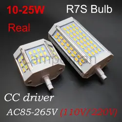 R7s светодиодный 220 110 v 10 W 18 w 20 w 25 W 30 W 64 СВЕТОДИОДНЫЙ r7s AC90-260V Светодиодный лампочки 78 мм 118 м j78 J118 заменить галогенные лампы натуральный белый