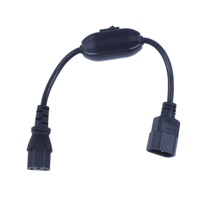 Специальный PDU UPS кабель питания IEC 320 C14 C13 с выключателем ВКЛ/ВЫКЛ 30 см черный| |