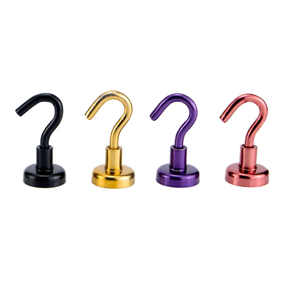 

1.6MM Mini NdFeB Magnet Hooks Hook Hanger Super Power Useful Strong Magnetic Circular Hooks Wall Hold for Wall Kitchen Home