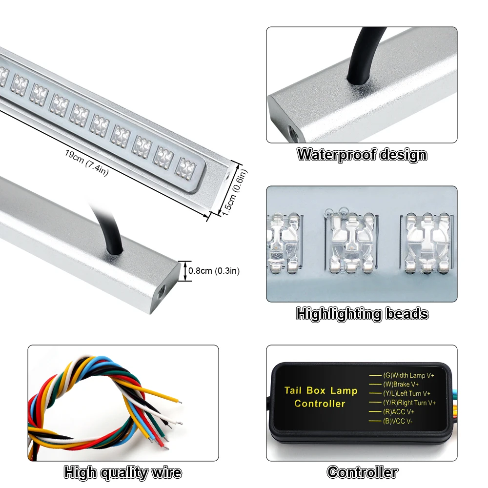 Car-styling 12V 24 LED License Number Plate Light Lamp Auto Car License Plate Light Error Free Car Exterior Light Accessories