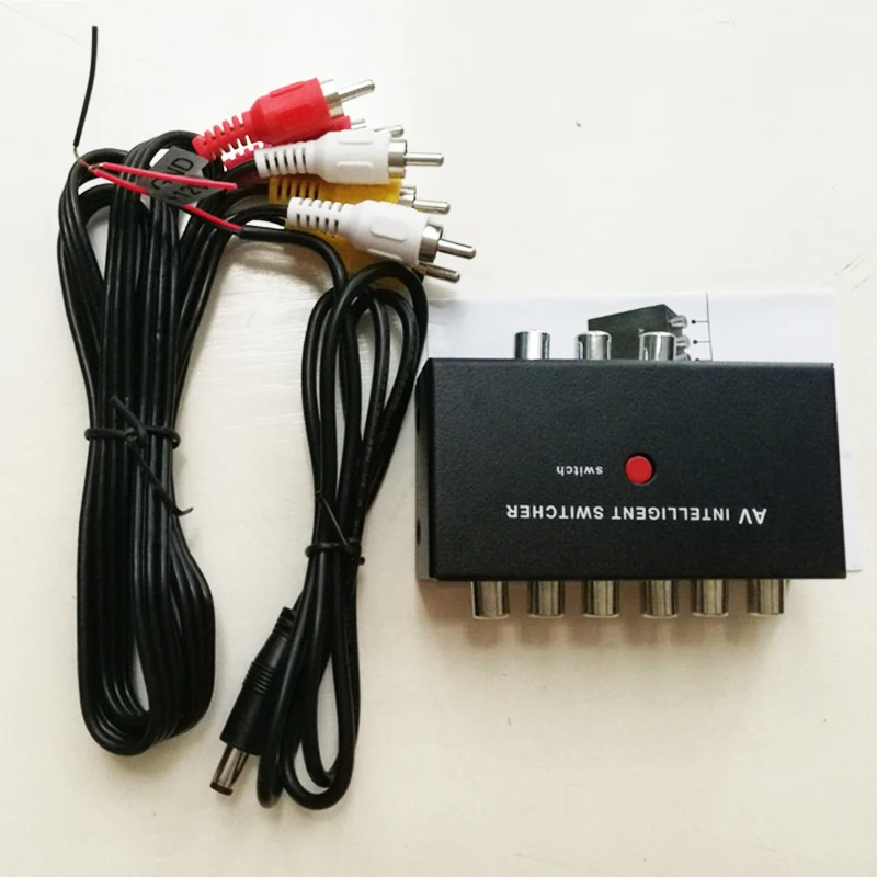 2 In 1 Car AV Audio Video Intelligent Channel Switcher Selector for Car