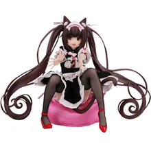 GZTZMY Vanilla & Chocolate Cartoon Sexy Cat Girl NEKOPARA Anime Action Figure Maid Sofa Ver Vol.1 Model Sitting toy Doll