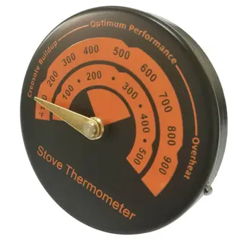 

Promotion! Fast Read Magnetic Wood Stove Pipe Environmental Friendly Fireplace Thermometer Aluminum alloy