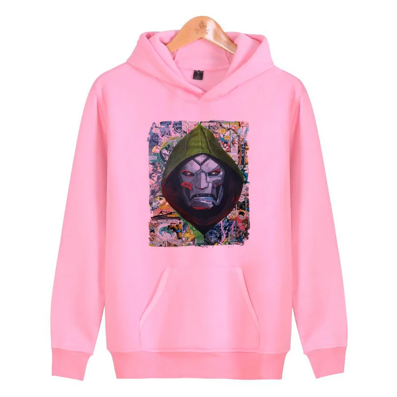 

mf doom 2019 New Fashion Slim Mens Brand Men Solid color Casual Sweatshirt Male Hoody Hip Hop Autumn Winter Hoodie Mens N7740