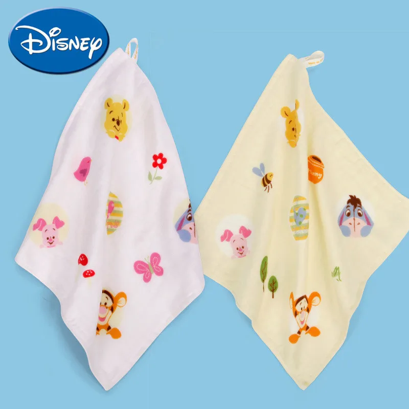 

Disney Baby Towel Winnie The Pooh Happy Family Gauze Square Kerchief Pure Cotton Wash A Face Towel