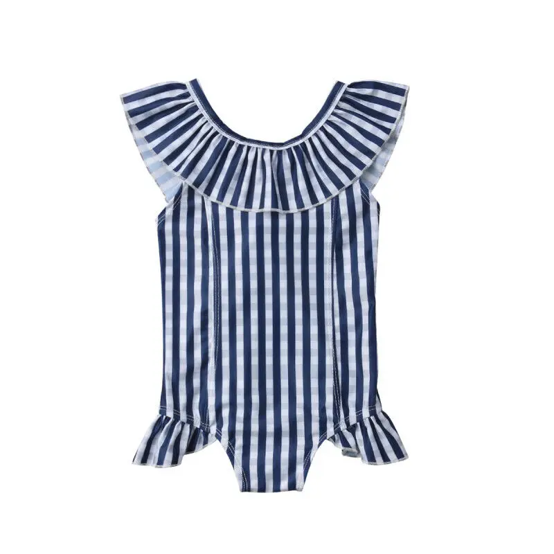 

Toddler Baby Girls Striped Swimwear Swimsuit Bathing Beachwear One Pieces Swimming Costume