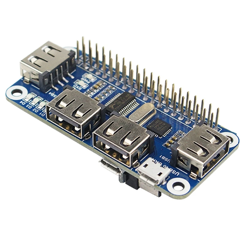 4 порта usb хаб для Raspberry Pi 3 / 2 Zero W Плата расширения USB к UART последовательной отладки