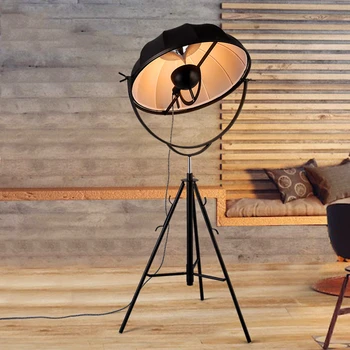 

Modern LOFT LED Floor Lamp Classic Floor Lights Photography Light Adjustable Satellite Shape Photo Studio Living Room Lamp Stand