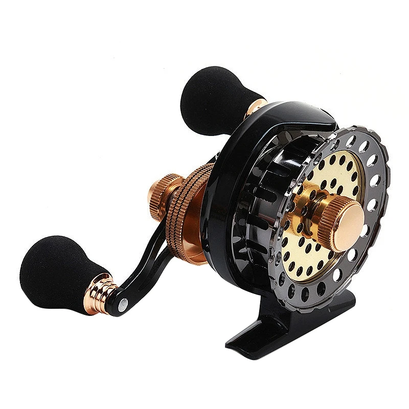 Катушка из алюминиевого сплава 6+ 1Bb ручная плоская катушка для подледной рыбалки катушка из алюминиевого сплава