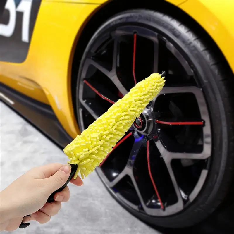 

1pc Universal Car Auto Wheel Tyre Rim Cleaning Brush Cleaning Washing Tool Tire Cleaner