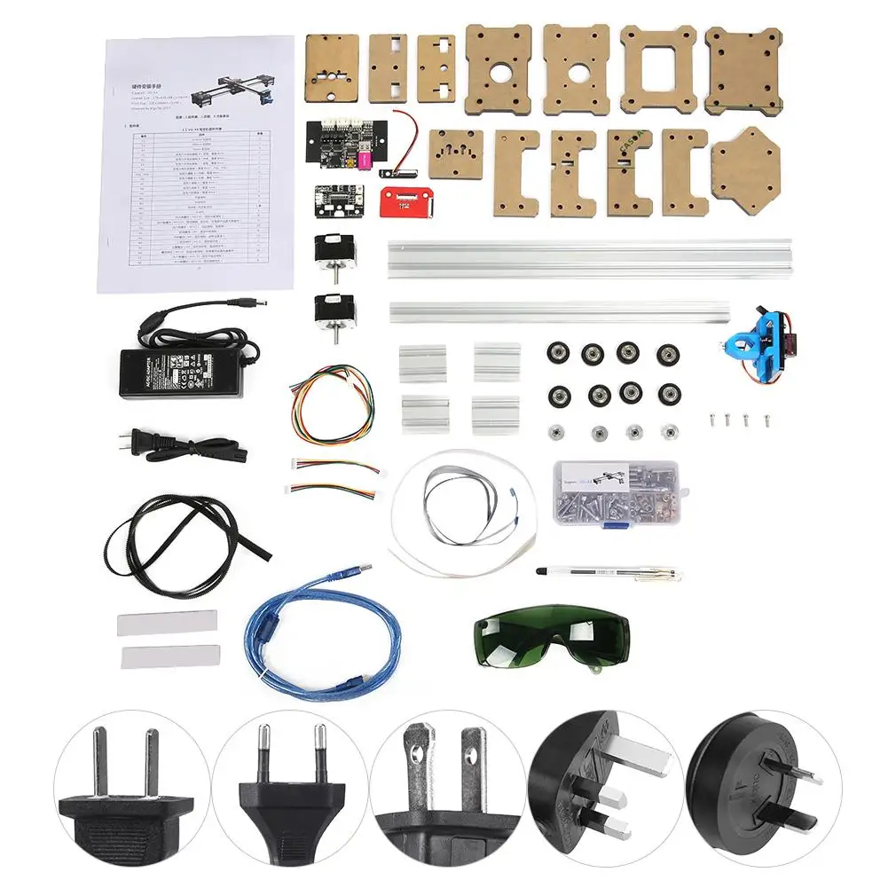 

Drawbot Pen Machine Kit 100-240VA 2 router DIY CNC XY Plotter Pen Drawing Machine Robot wood routers