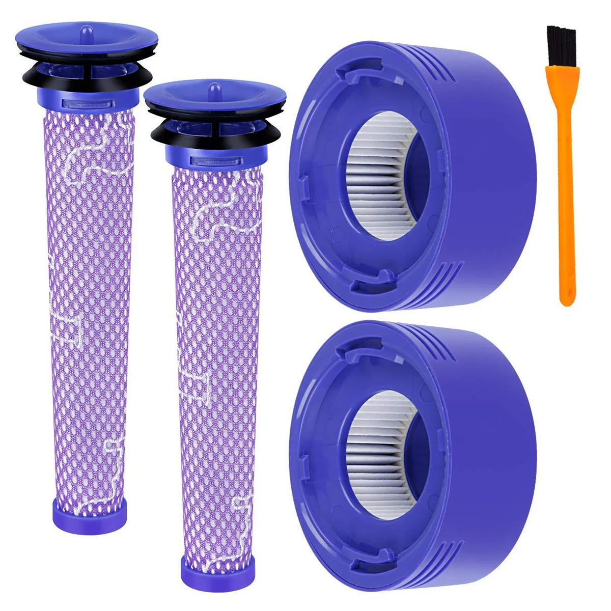 2 упаковки для Dyson V8 предварительный фильтр + HEPA Post совместимый V7 животное