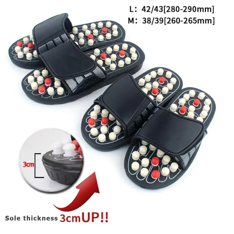 1pair Foot Massage Sandals Foot Massager Reflexology Sandals Feet Acupuncture Therapy Massager Foot Massage Slippers