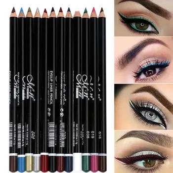 

12pcs Super Slim Makeup Long Lasting Eyeliner Quick Drying Formula,Glides on Smoothly