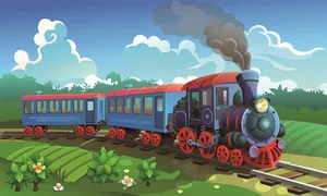 Cartoon Cute Train Theme Backdrop for Photography Kids Train Birthday Party Photo Background Children Theme Birthday Party Adven Cartoon Cute Train Theme Backdrop for Photography Kids Train Birthday Party Photo Background Children Theme Birthday Party Adven