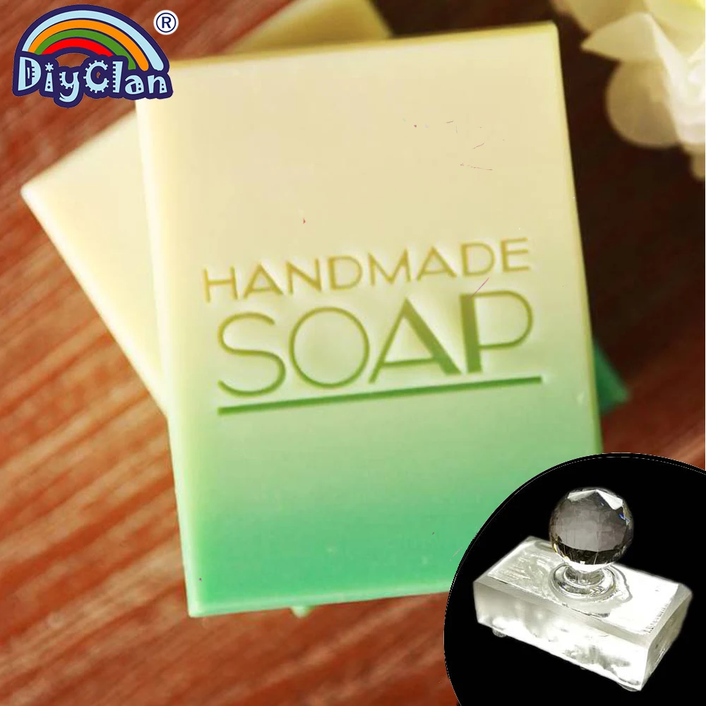 

Transparent Handmade Soap Making Stamp Natural Soap Chapter With Handle Acrylic Chapters Customize Tools Accessories