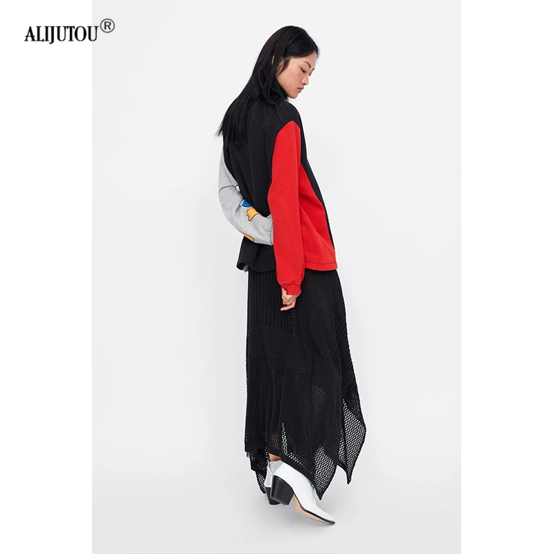 Zaraing Donald Duck Colorblock Women Hoodies Sweatshirts 2019 spring Mickey Mouse outwear Print Cartoon Casual Clothes For Lady Zaraing Donald Duck Colorblock Women Hoodies Sweatshirts 2019 spring Mickey Mouse outwear Print Cartoon Casual Clothes For Lady