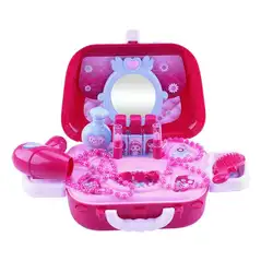 Детский чемодан имитация макияж дома сумка игрушки ролевые игры Gift Box Set вечерние производительность Макияж Box Set Ребенка X'mas