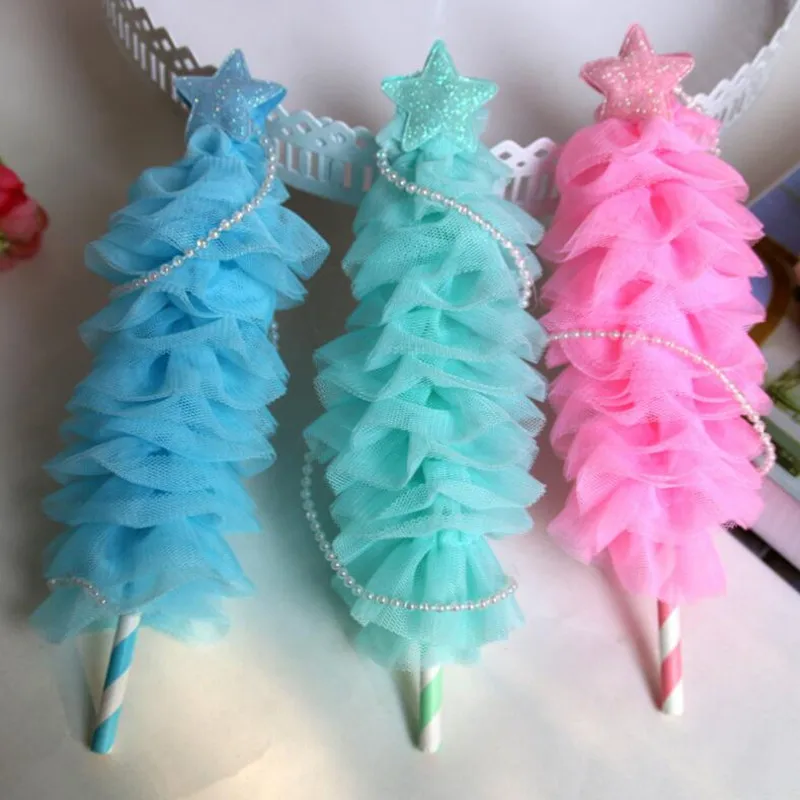 2020 Romantic Lace Star Christmas Tree Cake Topper Dessert Table Decor Accessories Decoration Birthday Party Supplies | Дом и сад