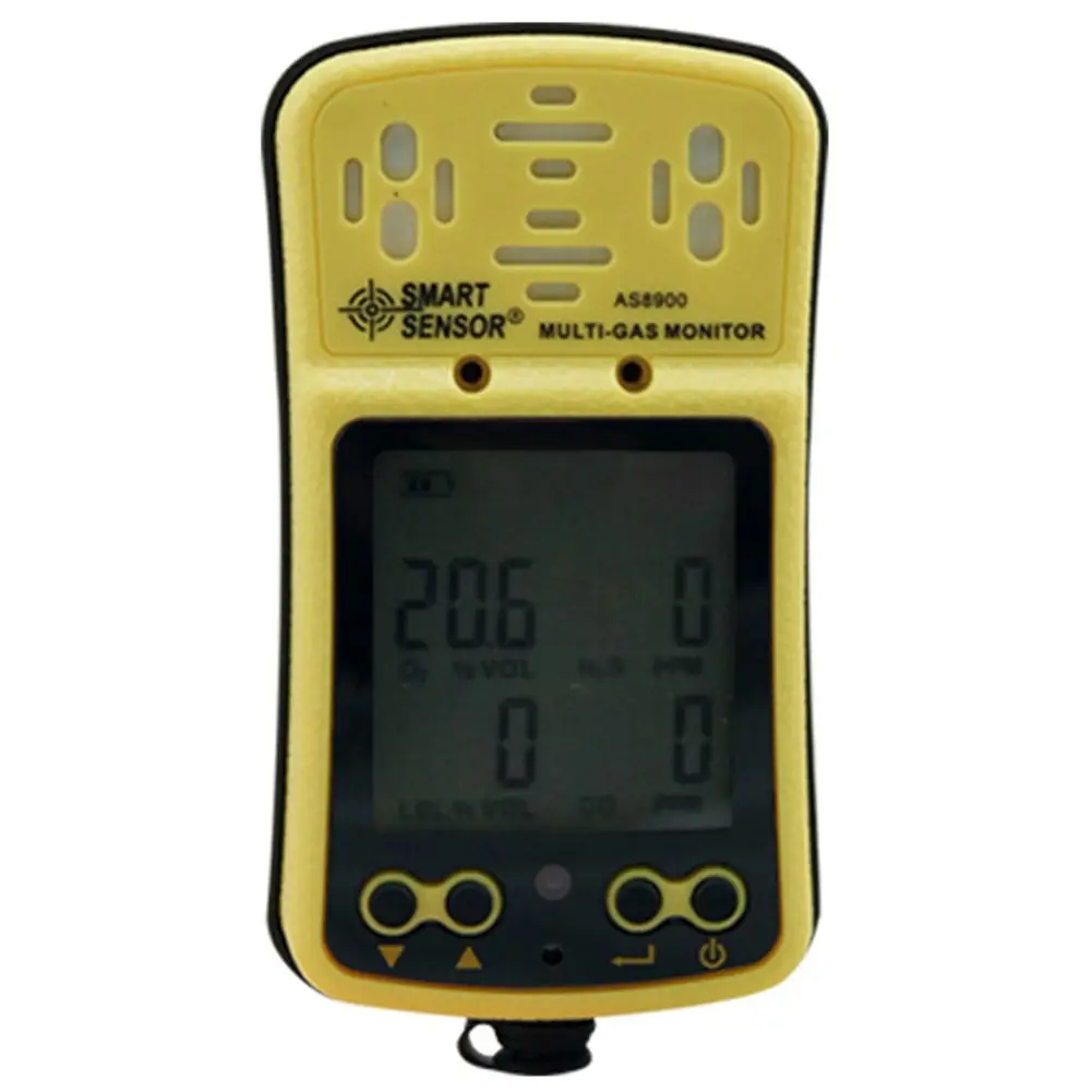 

SMART SENSOR AS8900 Four-in-one Hazardous Gas Detector Carbon Monoxide Oxygen Combustion Gas Hydrogen Sulfide Test
