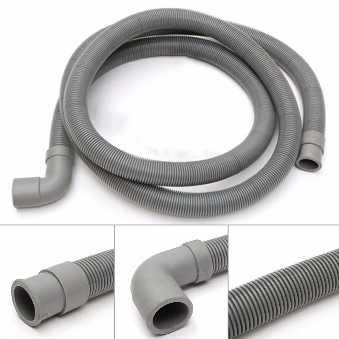 1m 1.5m 3m 4m Plastic Washing Machine Drain Hose Sink Dishwasher Drain