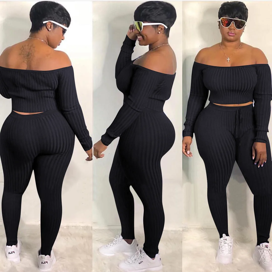 

2019 new fashion casual sports set nightclub one-shoulder sexy dress