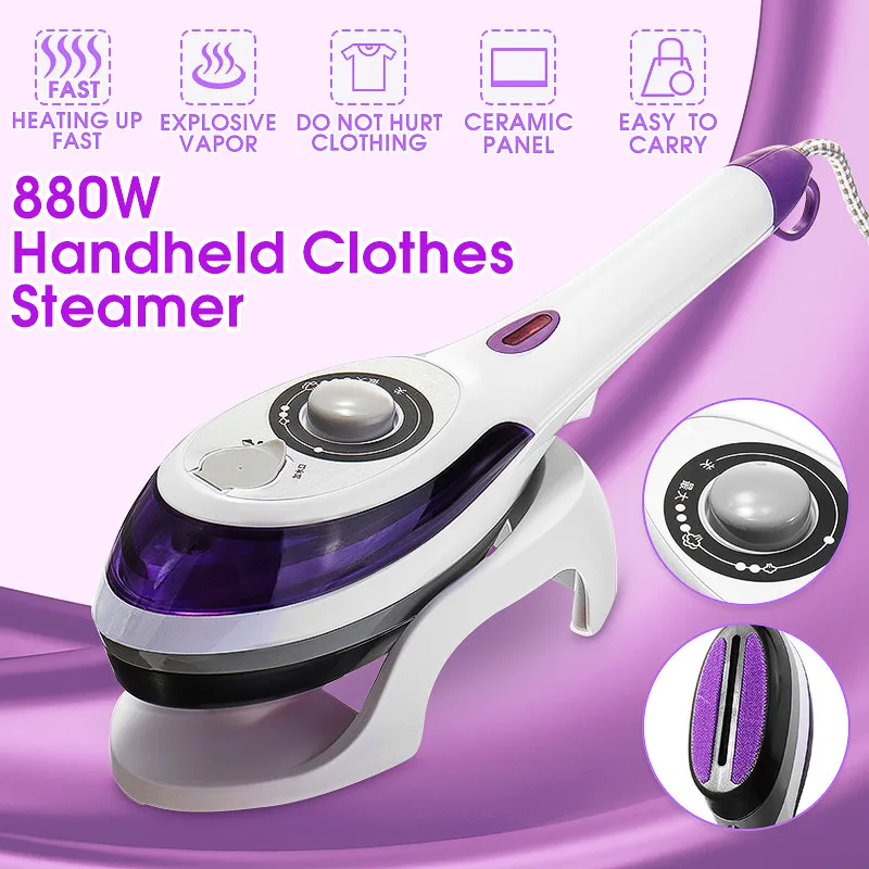 

220V 880W Handheld Electric Steam Iron Fabric Clothes Garment Steamer Dry Ironing Flat Pressing High Quality