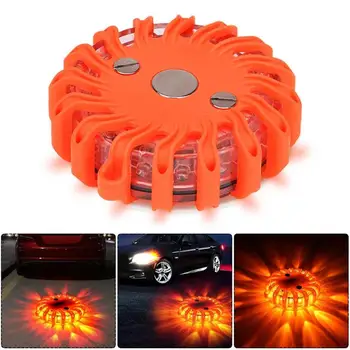 

8/15/16LED Flashing Warning Light Emergency Work Lights Magnetic Flashlight Energy Saving Outdoor Warning Lights EU Charger