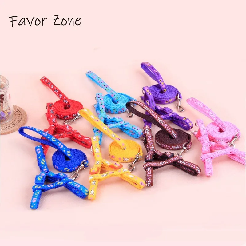 

Nylon Mesh Dog Harness Vest Set Adjustable Dog Leash Colorful Pet Collar Puppy Chihuahua Harness Small Medium Dogs Cats Products