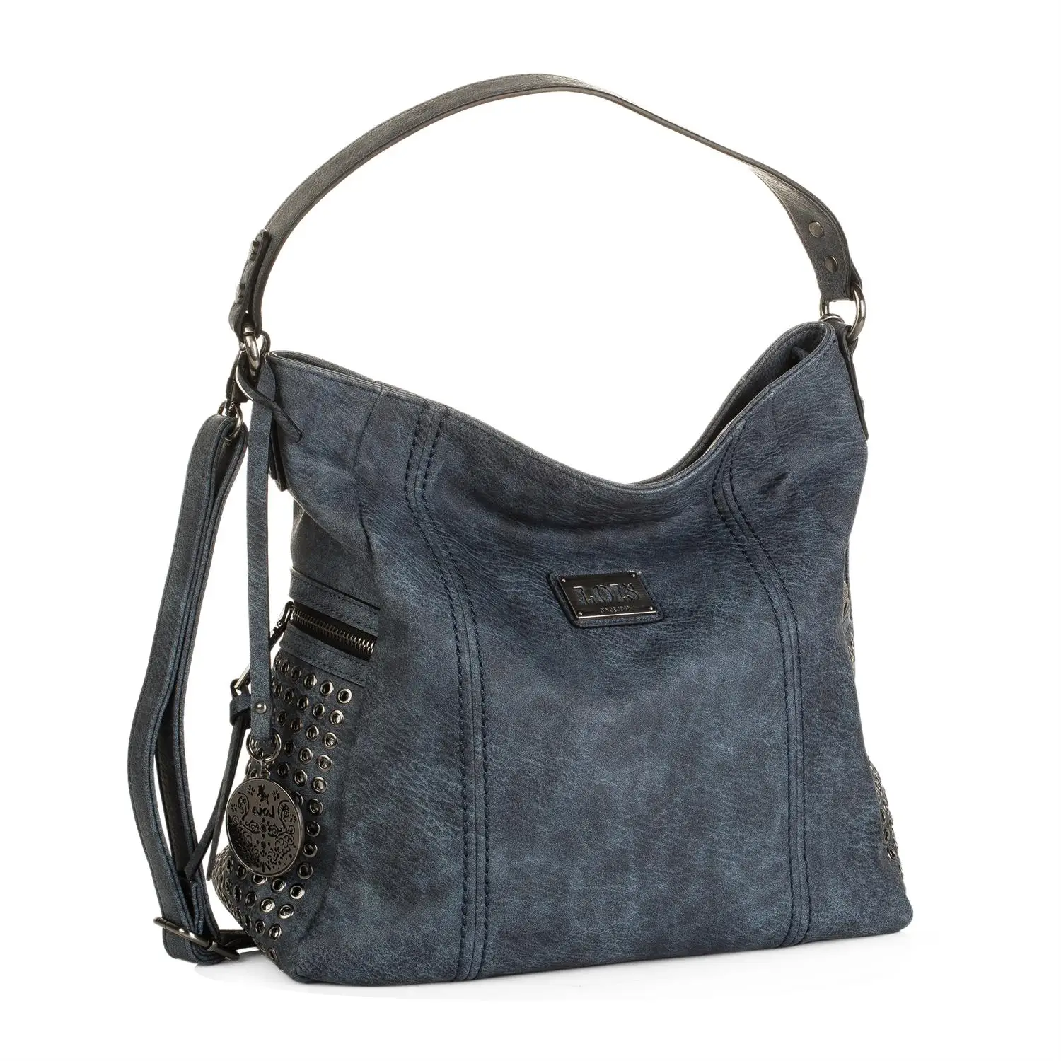 Lois модель Dover сделанная сумка женская тип Хобо с ручкой большой и бандолир 93170