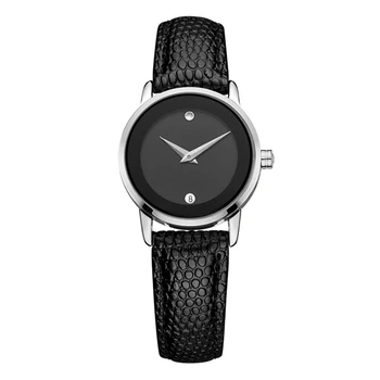 

DOM Women's Leather Watch Round Dial Waterproof Quartz Fashion Watch GS-1075-1M