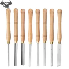DANIU 8 типов прочный высокоскоростной стальной токарный станок долото инструменты для токарной обработки древесины с деревянной ручкой деревообрабатывающий инструмент