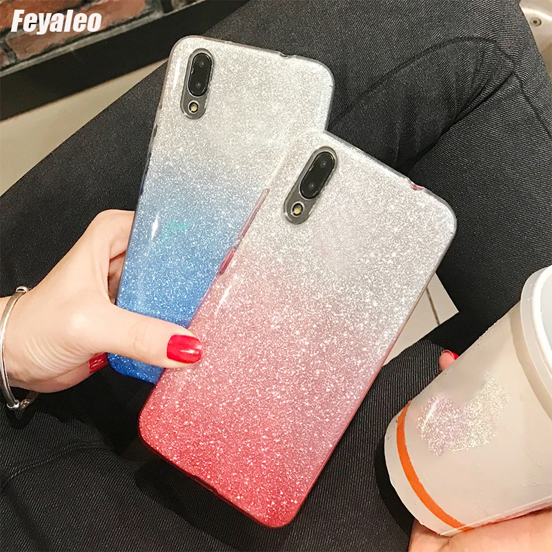

Glitter Cases For ASUS Zenfone 5 4 3 Max Live L1 M1 M2 ZC520KL ZA550KL ZB555KL ZC520TL ZC554KL Phone Case Gradient Color Cover